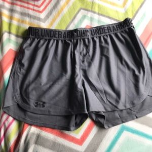 medium gray under armor shorts
